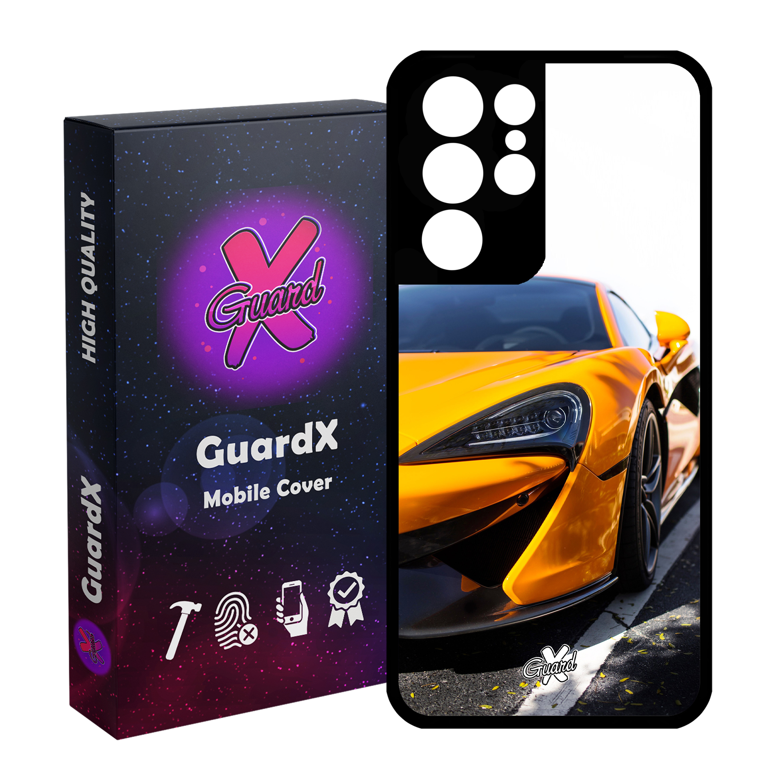 کاور گارد ایکس طرح خودرو مدل Glass10193 مناسب برای گوشی موبایل سامسونگ Galaxy S21 Ultra