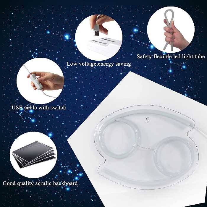 چراغ دیواری مدل نئون NEON-CANCER