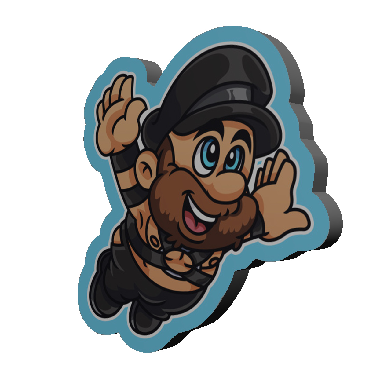 استیکر کنسول طرح کارتونی کد 588