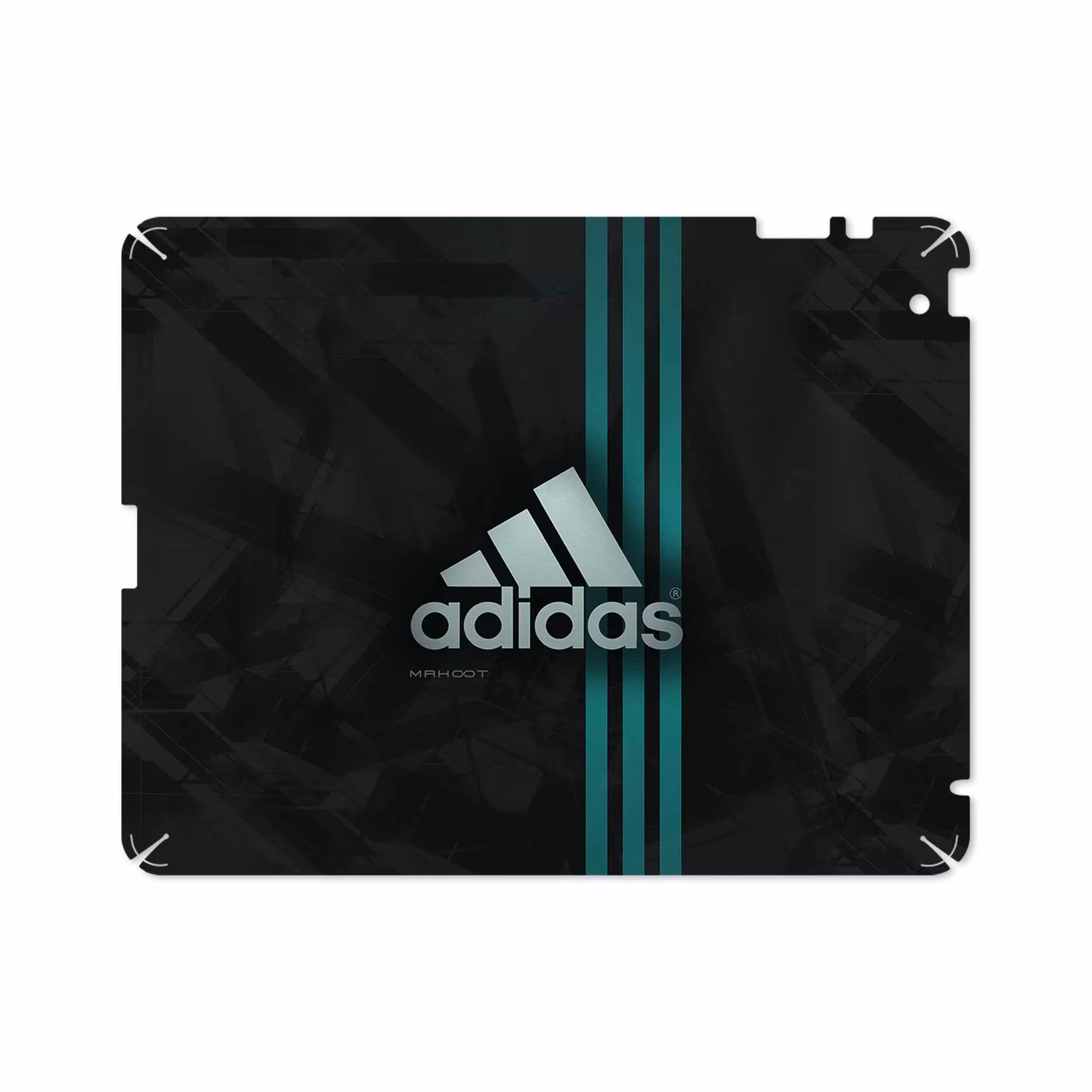 برچسب پوششی ماهوت مدل adidas-Logo مناسب برای تبلت اپل iPad 2 2011 A1396