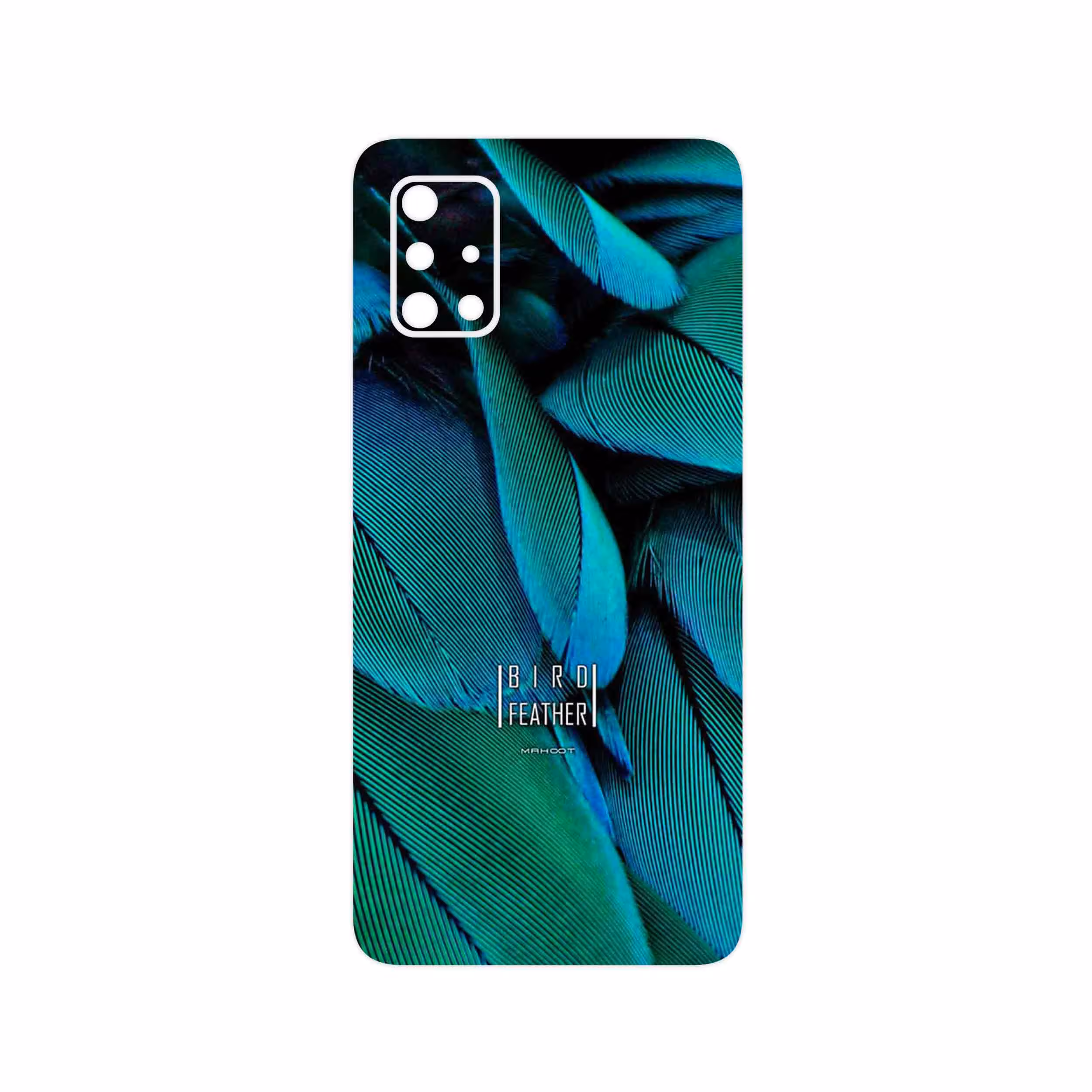 برچسب پوششی ماهوت مدل Green Feather مناسب برای گوشی موبایل سامسونگ Galaxy A71