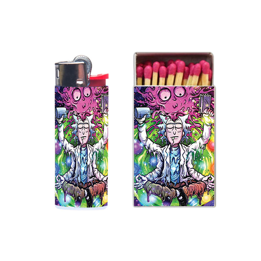 فندک مدل ریک و مورتی کد 137 به همراه کبریت