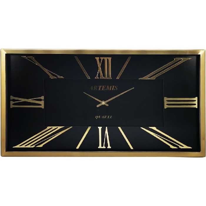 ساعت دیواری آرتمیس کد 2027 Gold Black طلایی مشکی