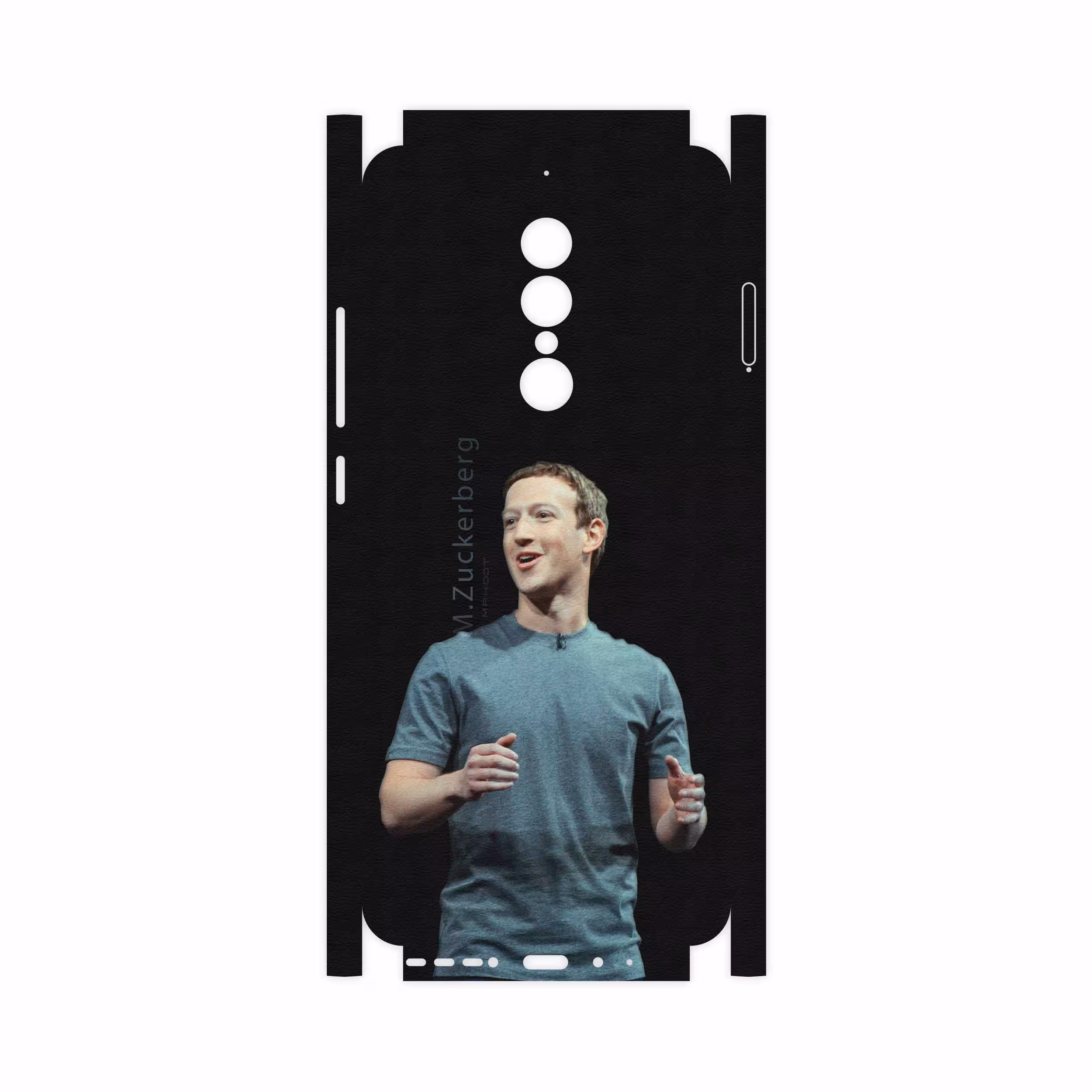 برچسب پوششی ماهوت مدل Mark Zuckerberg-FullSkin مناسب برای گوشی موبایل جی ال ایکس Shahin