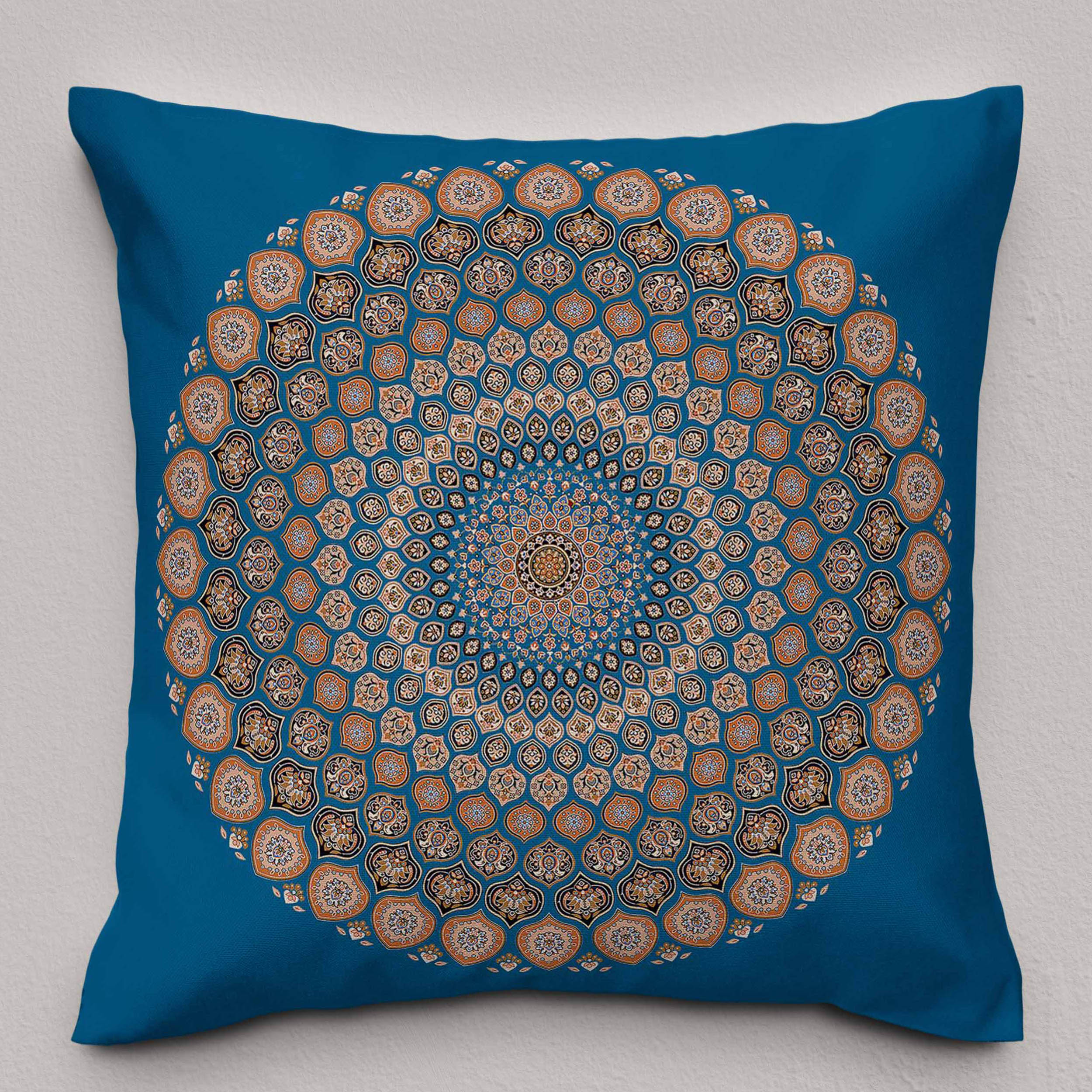 کاور کوسن مدل  سنتی دو رو طرح دار کد 1401145