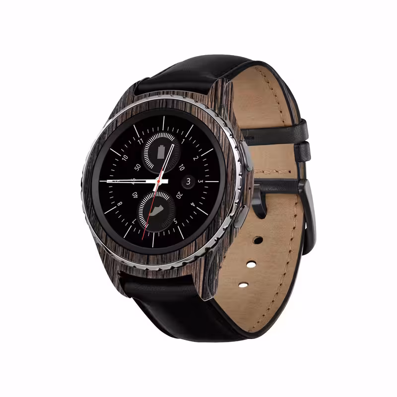 برچسب ماهوت طرح Burned_Wood مناسب برای ساعت هوشمند سامسونگ Galaxy Gear S2 Classic | کالا برتری