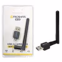 کارت شبکه USB بی سیم آنتن دار Anoshan A23 (دانگل وای فای) 