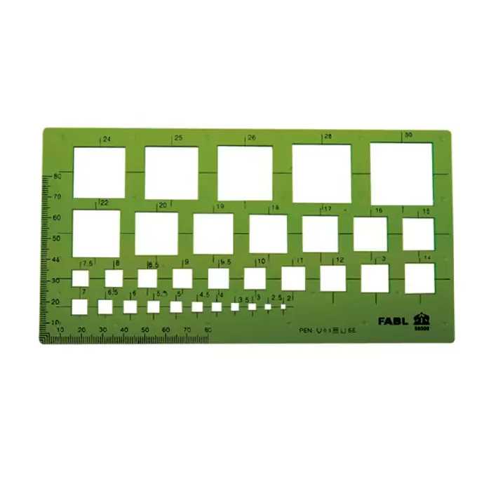 شابلون مربع فابل