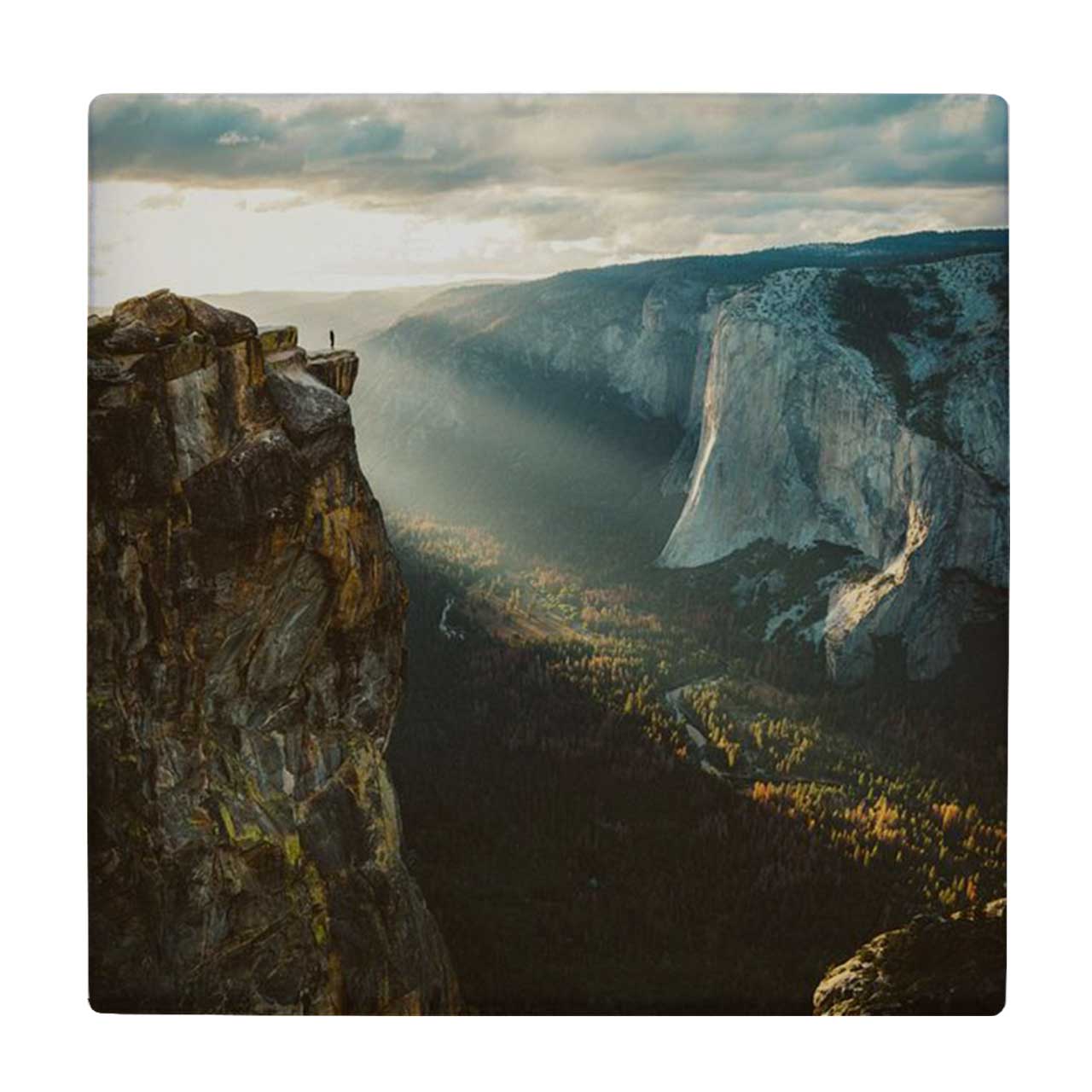 کاشی کارنیلا طرح کوهستان جنگلی کد wkk858