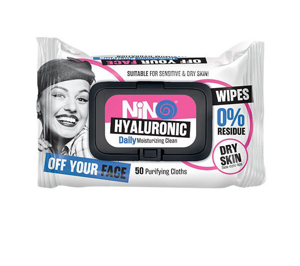 دستمال مرطوب نینو مدل HYALURONIC بسته 50 عددی