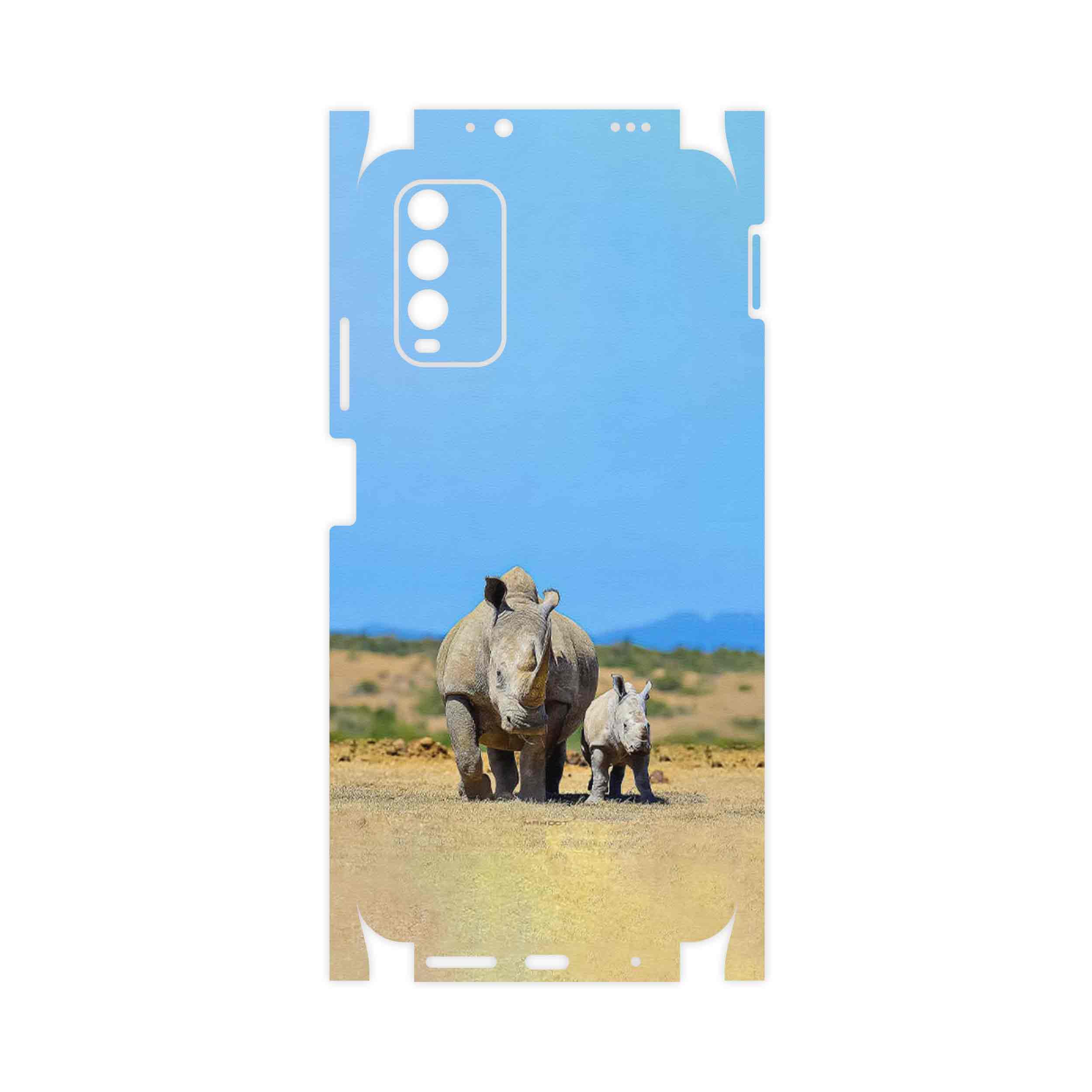 برچسب پوششی ماهوت مدل Rhino-FullSkin مناسب برای گوشی موبایل شیائومی Redmi 9T