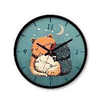 ساعت دیواری کوچک راویتا طرح گربه کد 3621