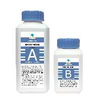رزین اپوکسی دو جزئی اوریران کد AB-BLUE حجم 240 میلی لیتر مجموعه دو عددی