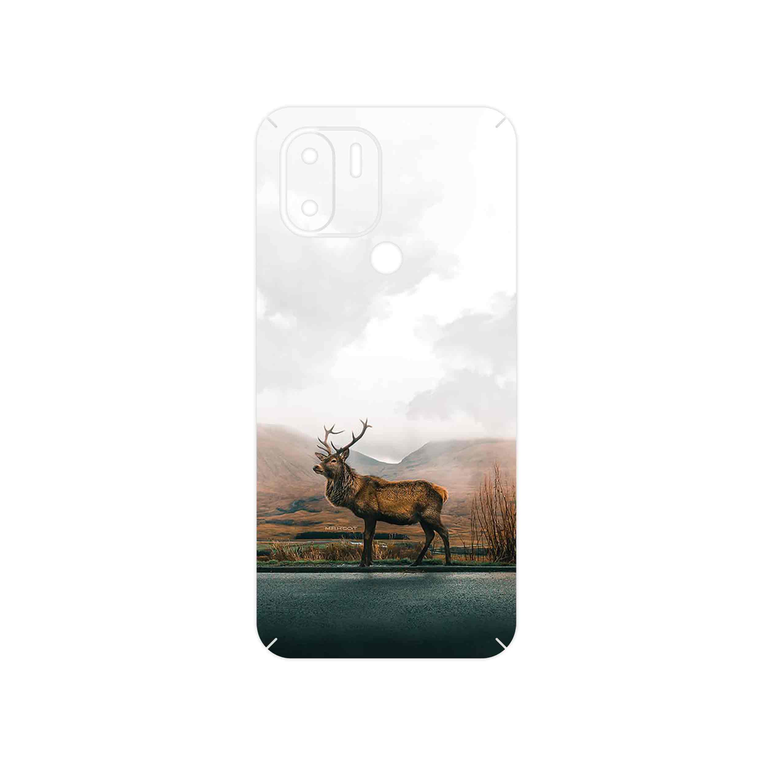 برچسب پوششی ماهوت مدل Horned_Deer مناسب برای گوشی موبایل شیائومی Redmi A1 Plus