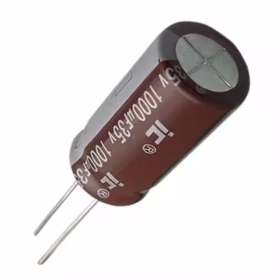 خازن الکترولیت 1000 میکروفاراد ایلینویز کاپاسیتور مدل IC-1000µF35V بسته 5 عددی 