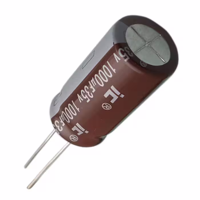 خازن الکترولیت 1000 میکروفاراد ایلینویز کاپاسیتور مدل IC-1000µF35V بسته 5 عددی 