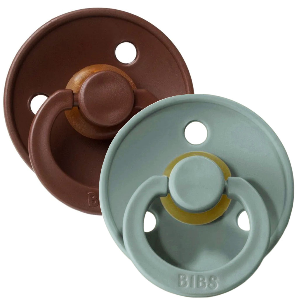 پستانک سرگرد دو عددی قهوه ای-خاکی بیبس Bibs