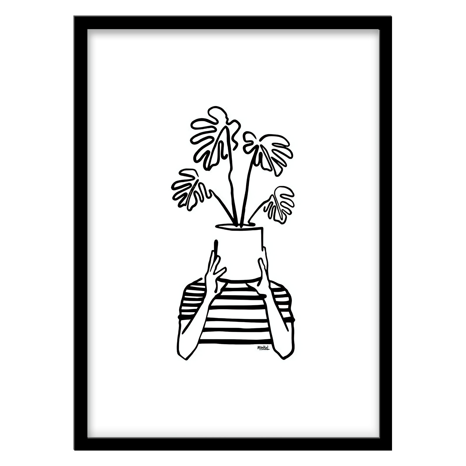 تابلو فورنیمو مدل لاین آرت مینیمال کد 02156B