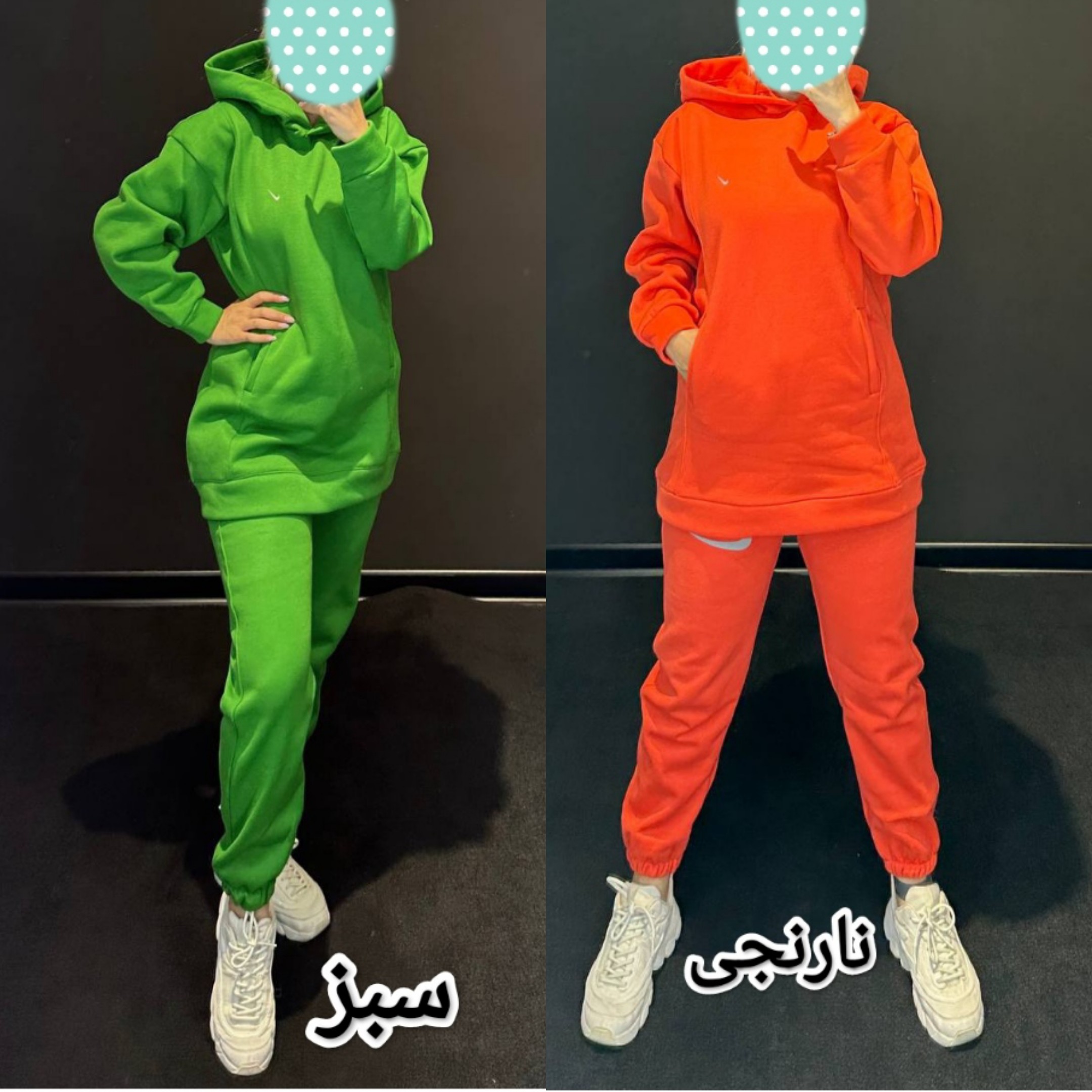 ست نایکی هودی اسلش دورس پشت خارخورده داخل کرکی فری 38 تا 44 تن تاک