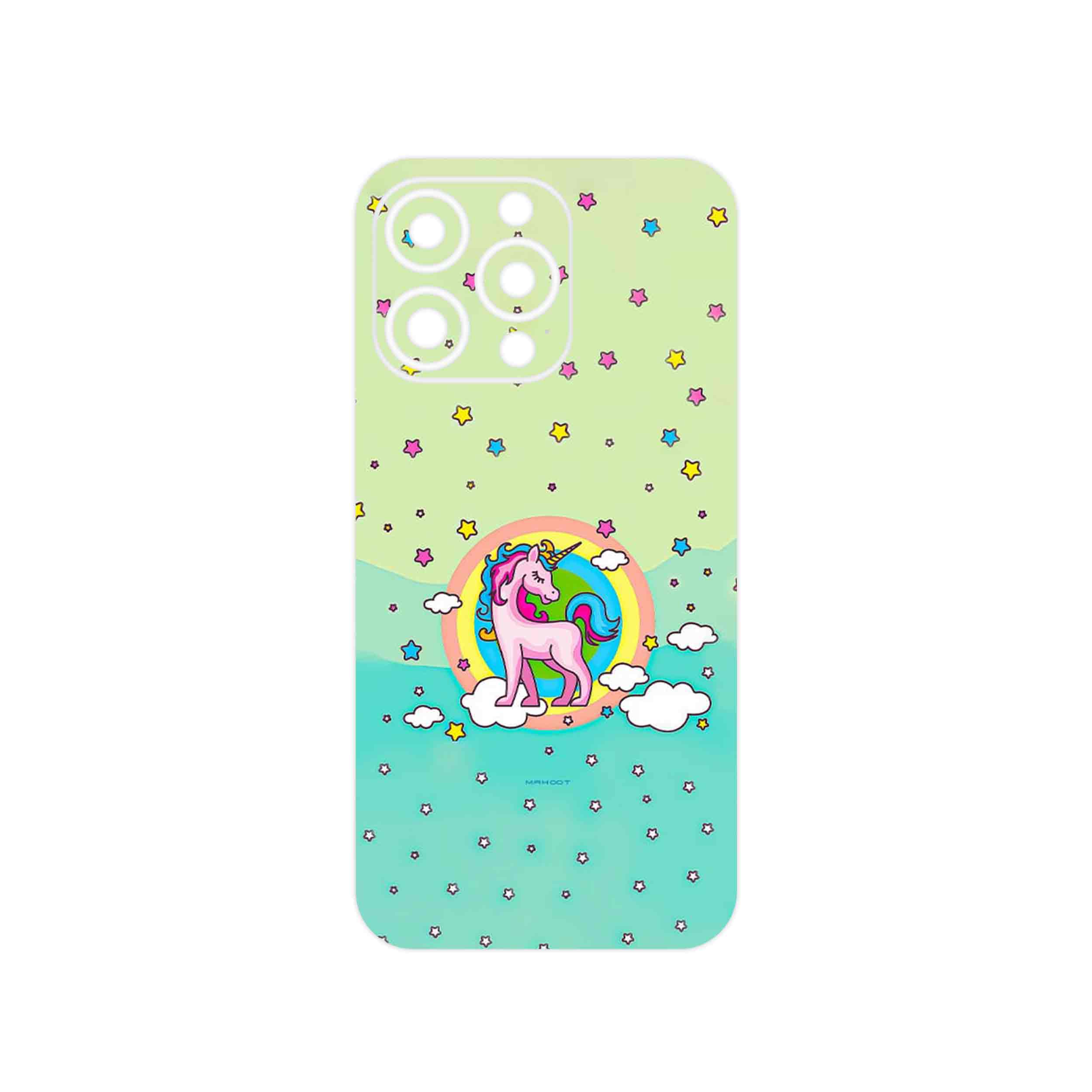 برچسب پوششی ماهوت مدل Rainbow unicorn adventure مناسب برای گوشی موبایل اپل iPhone 13 Pro Max