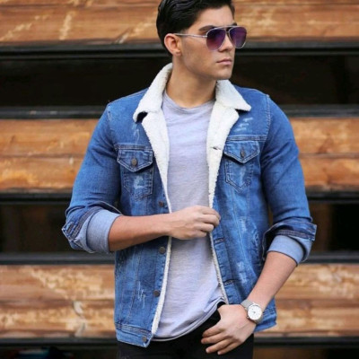 کت جین خزدار .