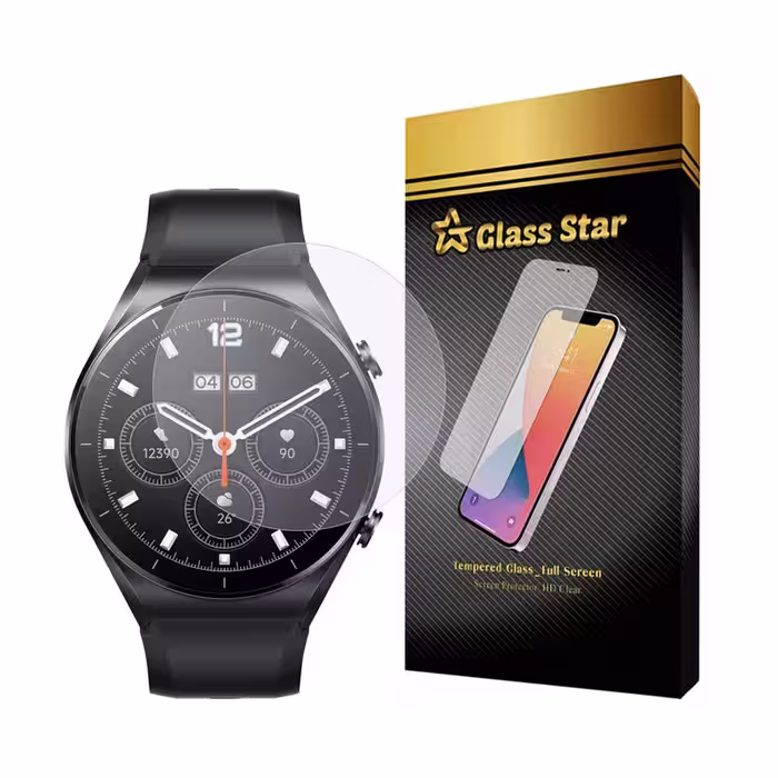 محافظ صفحه نمایش گلس استار مدل WATCHSAFS مناسب برای ساعت هوشمند شیائومی Watch S1 GL | کالا برتری