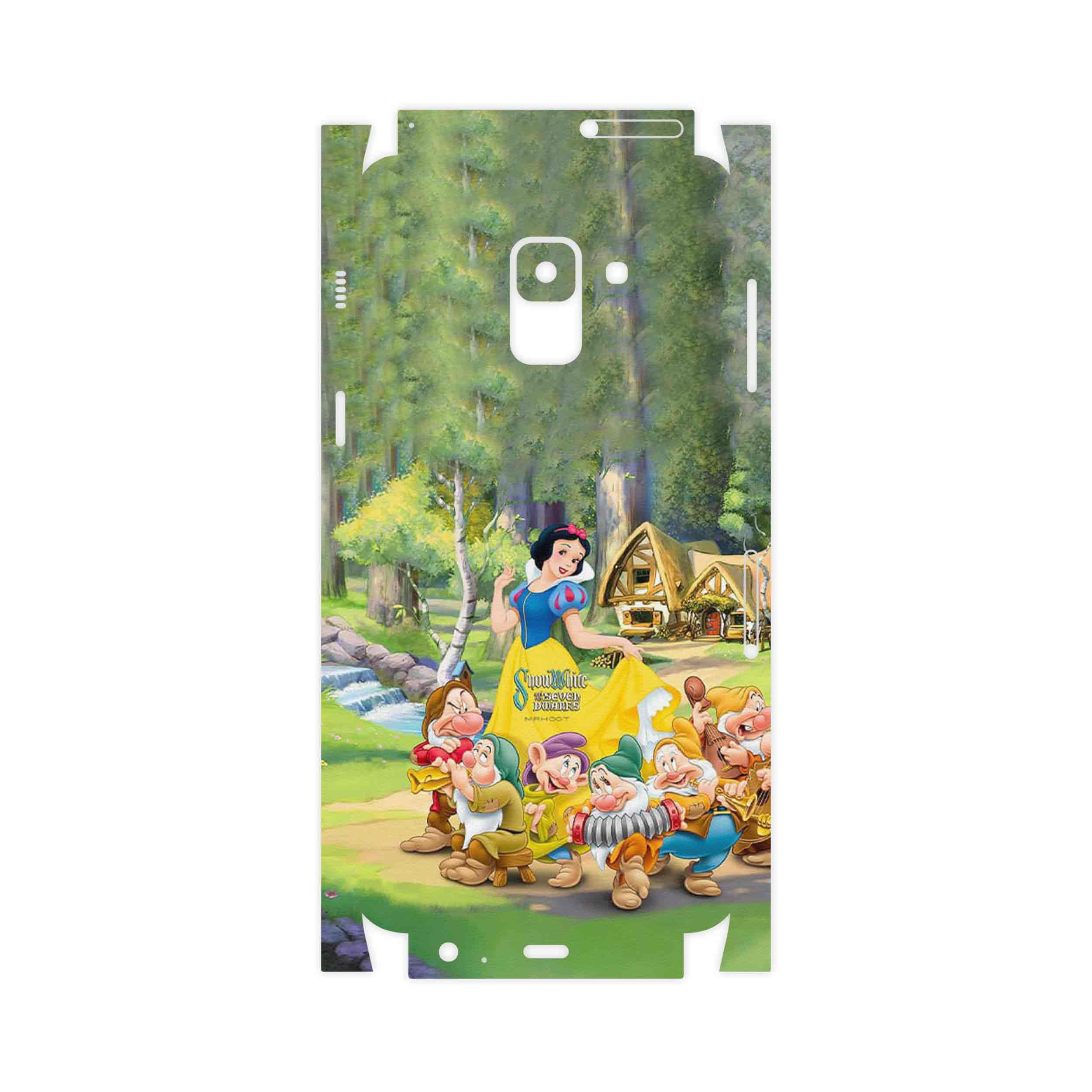 برچسب پوششی ماهوت مدل Snow White-FullSkin مناسب برای گوشی موبایل سامسونگ Galaxy A8 2018