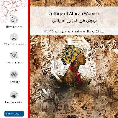 برچسب پوششی ماهوت مدل Collage of African Women-FullSkin مناسب برای گوشی موبایل شیائومی Redmi Note 9
