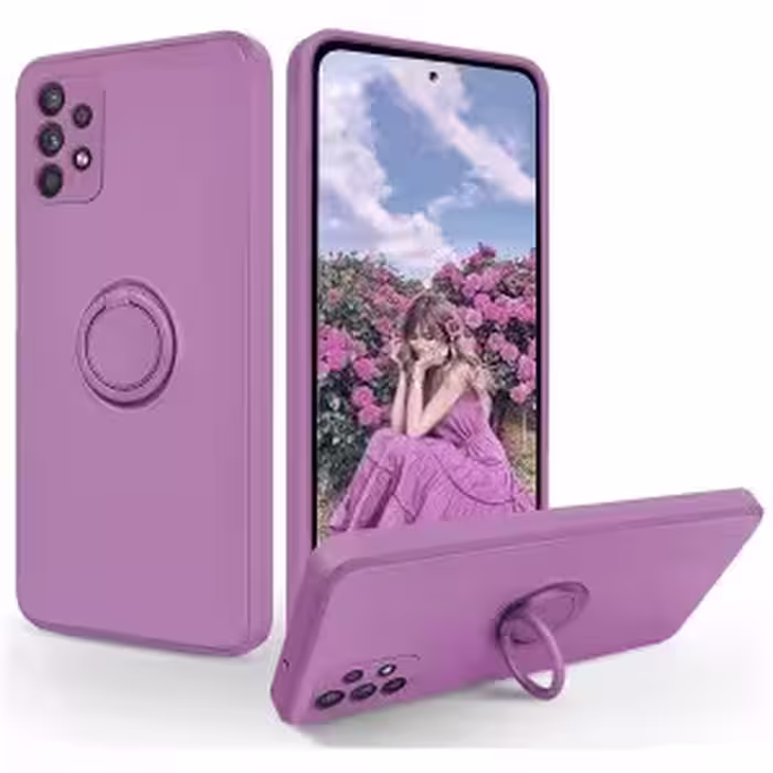 قاب سیلیکونی رینگ دار با بند سامسونگ A72 5G