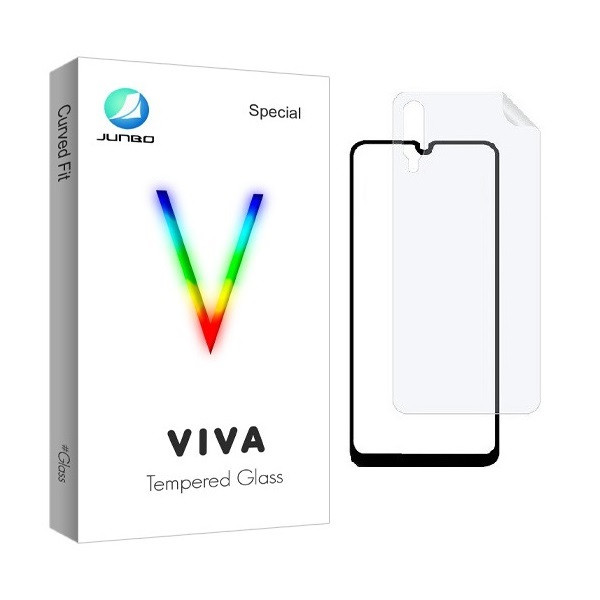 محافظ صفحه نمایش جانبو مدل FUL مناسب برای گوشی موبایل سامسونگ Galaxy A50 به همراه محافظ پشت گوشی | کالا برتری