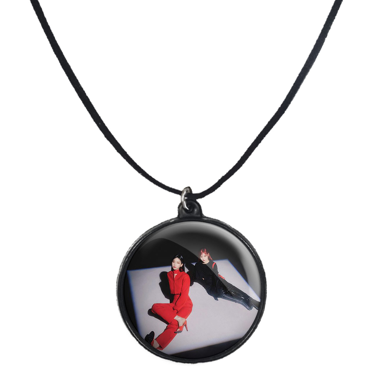 گردنبند پرمانه طرح aespa کد pmb.18472 مدل دو طرفه