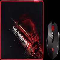 موس سیمی گیمینگ a4tech مدل BLOODY V7M71 به همراه موس پد