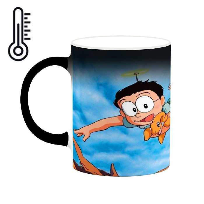 ماگ حرارتی کاکتی طرح کارتون Doraemon مدل mgh22528