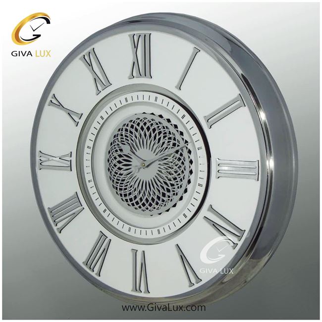 ساعت دیواری اورجینال آرتمیس آلیاژ فلزی نقره ای| کد رفرنس 90047، مدل: 2044Silver White