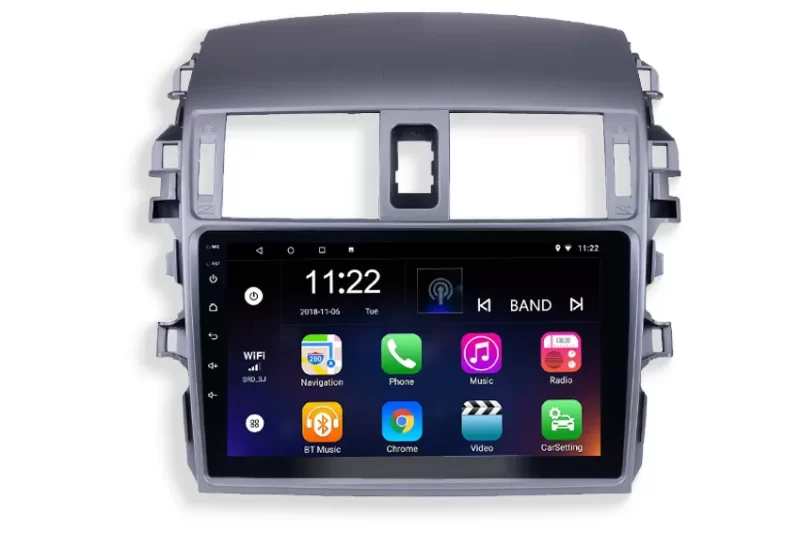 مانیتور اندروید خودرو تویتا-کرولا-2008 ناکامیچی مدل NAM5630 اورجینال سیم کارت خور