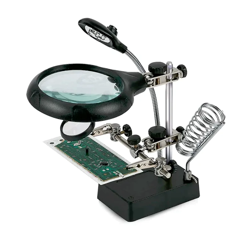 گیره مونتاژ چند منظوره ذره بین دار MAGNIFIER TE-800