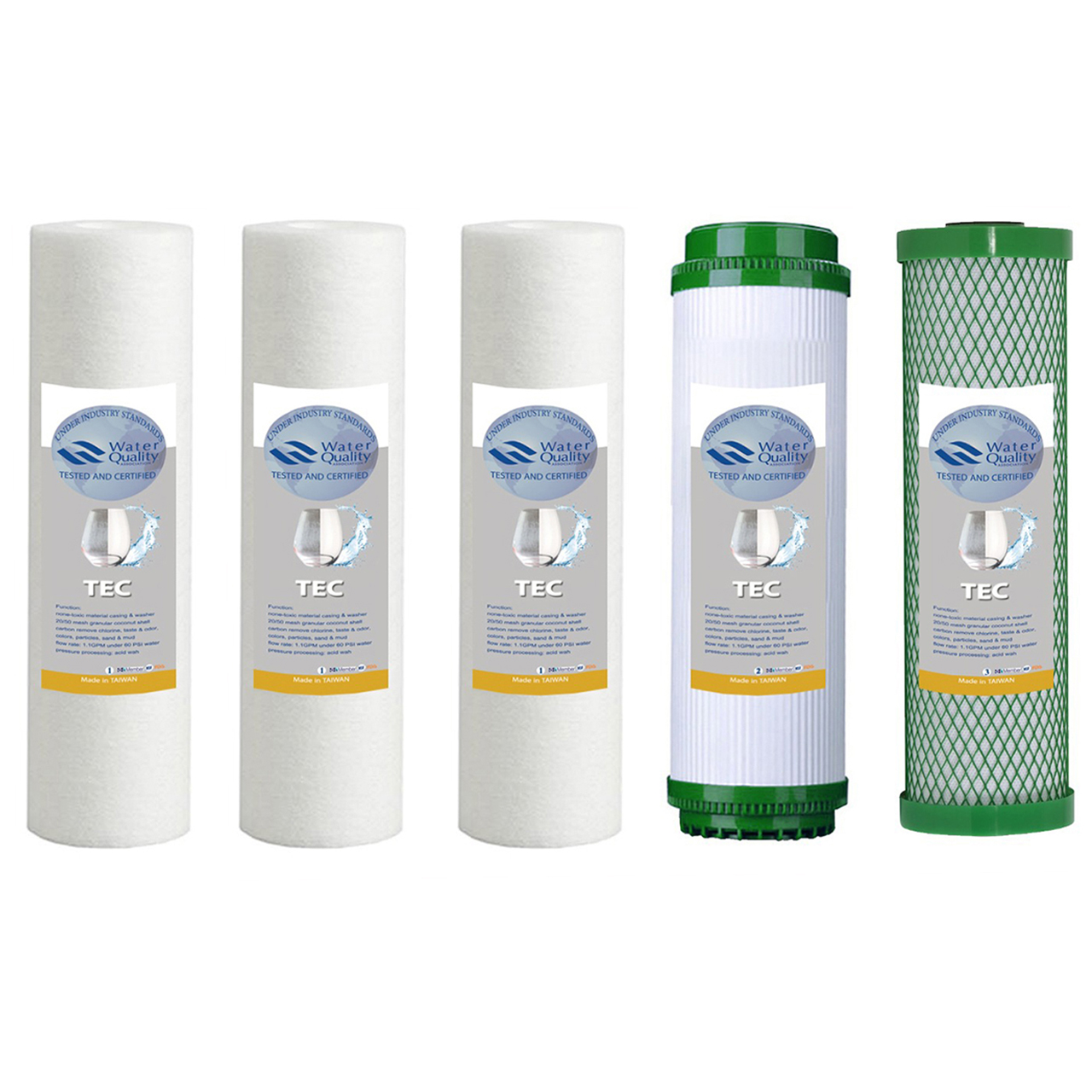 فیلتر دستگاه تصفیه آب تک مدل EXTRA PP-2 مجموعه پنج عددی 