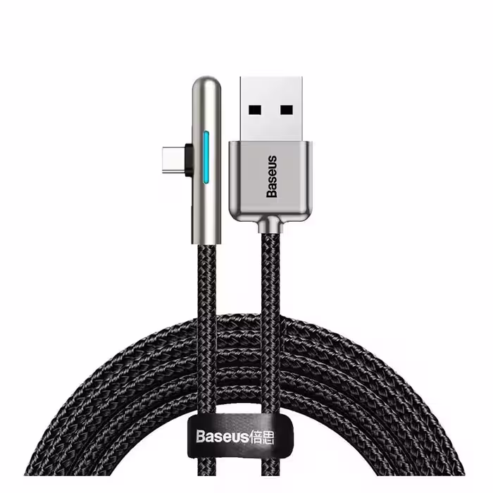 قیمت و خرید کابل تبدیل 2 متری USB به USB-C بیسوس مدل Mobile Game Elbow CAT7C-C01 | یاس ارتباط