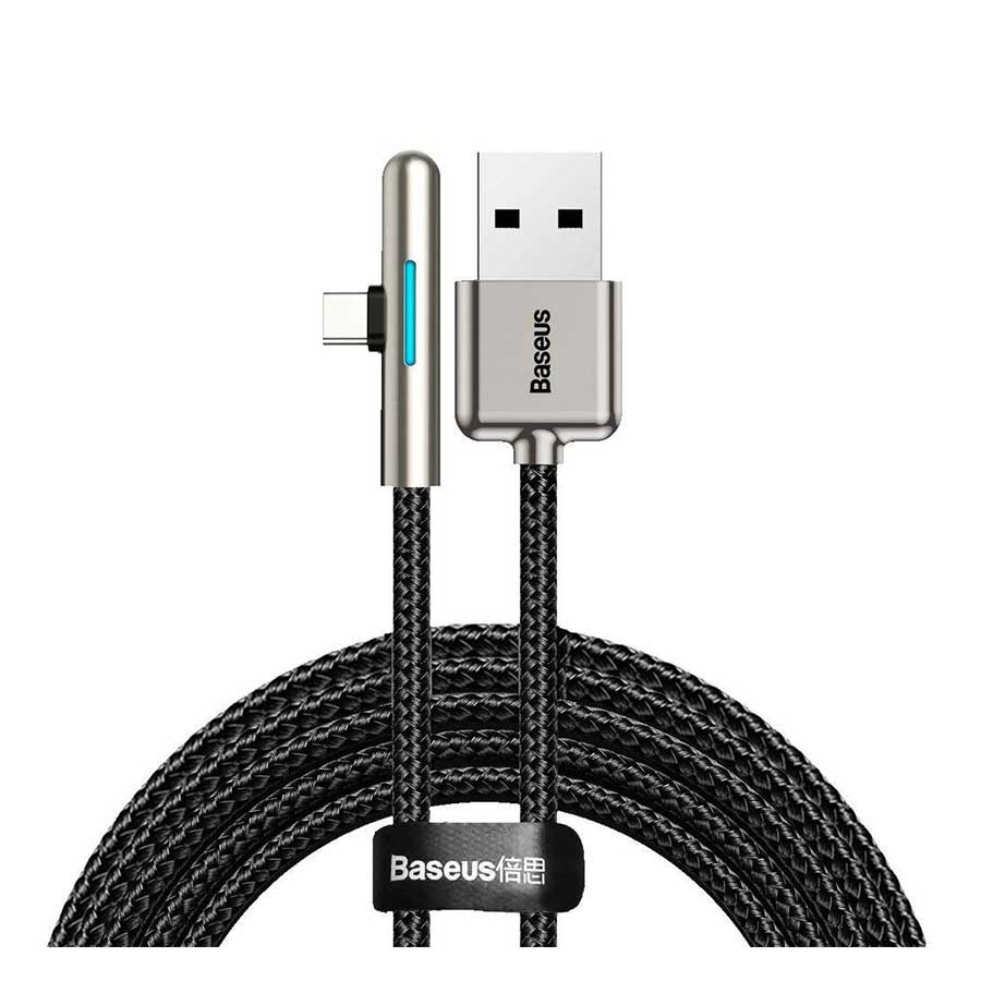 قیمت و خرید کابل تبدیل 2 متری USB به USB-C بیسوس مدل Mobile Game Elbow CAT7C-C01 | یاس ارتباط
