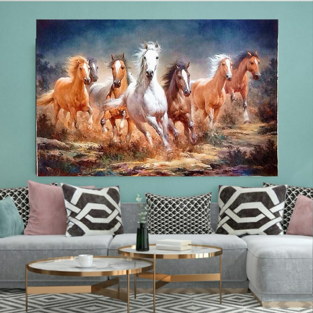 تابلو بوم طرح اسب مدل SDB308