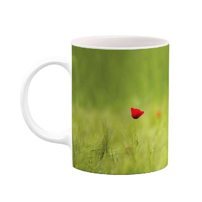 ماگ طرح تک گل مزرعه مدل mgs06584