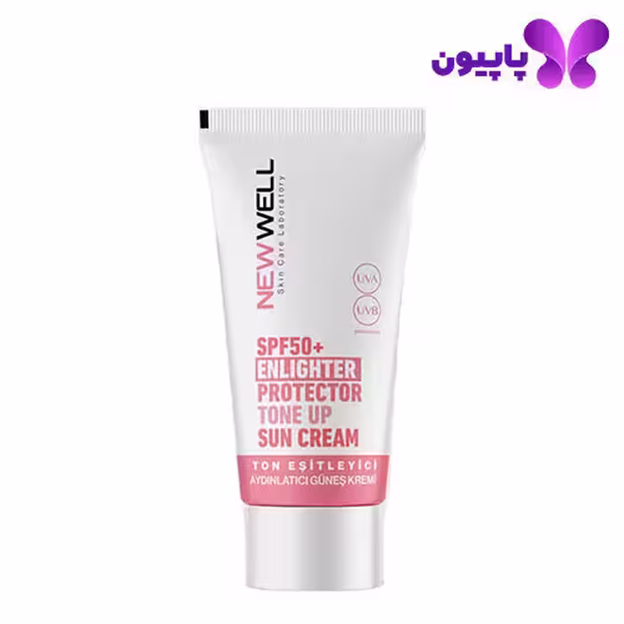 کرم ضد آفتاب بی رنگ روشن کننده  spf 50 نیوول 50 میل
