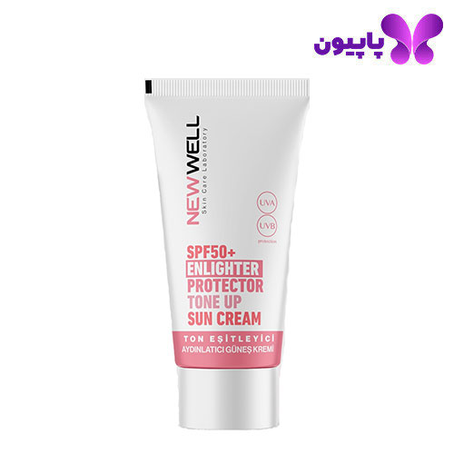 کرم ضد آفتاب بی رنگ روشن کننده spf 50 نیوول 50 میل