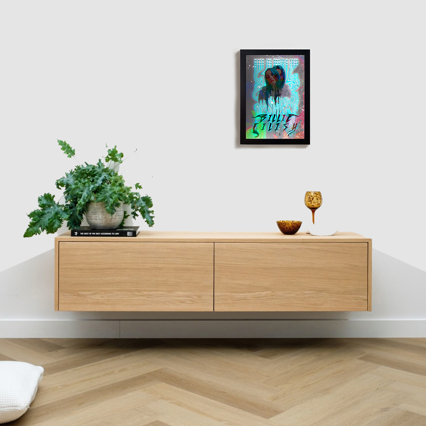 تابلو مدل خواننده بیلی آیلیش billie eilish BL244