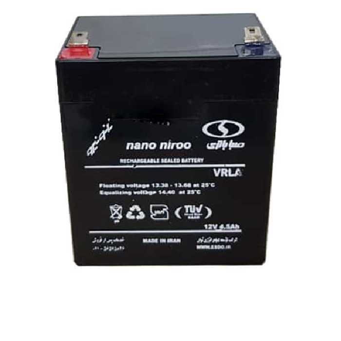باتری یو پی اس 12 ولت 4.5 آمپر ساعت صبا باتری مدل نانو