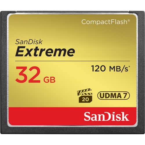 کارت حافظه سن دیسک SanDisk CF 32GB Extreme 800X 120mb خرید | قیمت - اگزیف