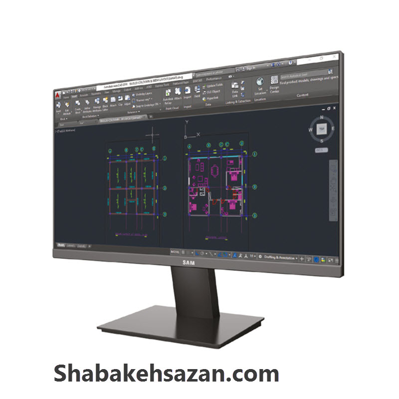 مانیتور سام الکترونیک مدل LS22RF625HHCHD سایز 22 اینچ