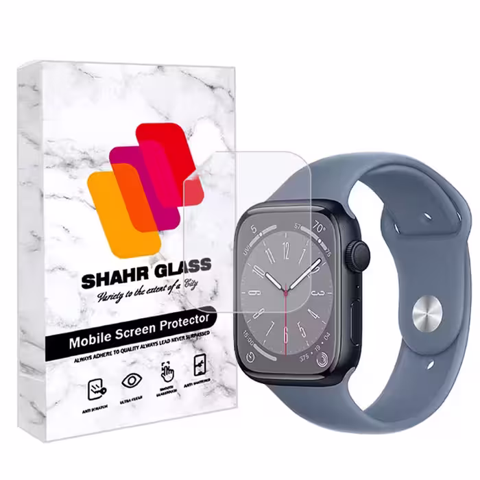 محافظ صفحه نمایش شهر گلس مدل MTBWSH مناسب برای اپل واچ Series 8 Aluminum 45 mm | کالا برتری