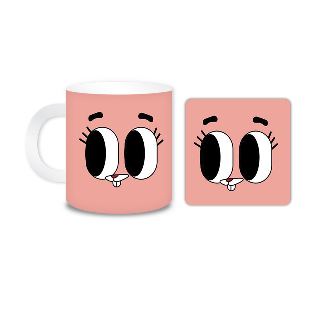 ماگ مدل خرگوش کد 1617 به همراه زیر لیوانی