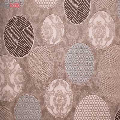 فرش ماشینی زمرد مشهد طرح دایره رنگ زمینه بژ